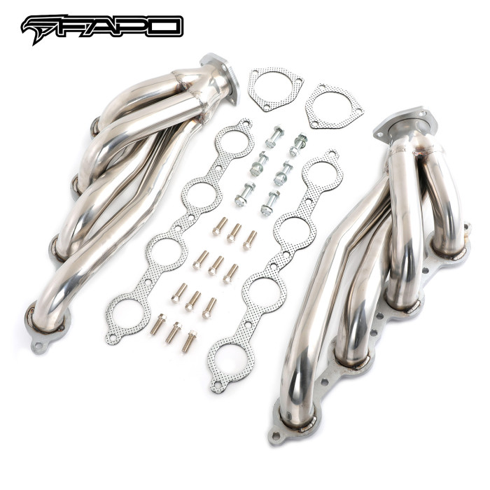 FAPO Exhaust Shorty Headers For Chevy LS1 LS2 LS3 LS6 LS7 Chevelle Camaro 304