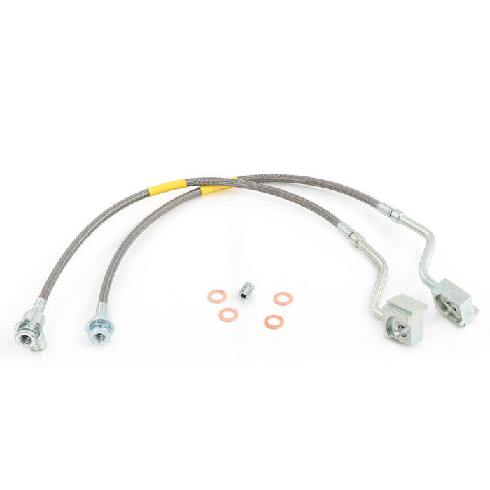Front Extended Stainless Steel Brake Lines For Ford F150 XLT Bronco