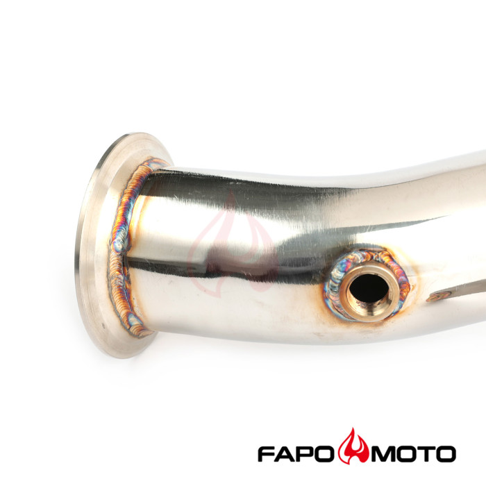 FAPO 3.5  Turbo Catless Downpipe For N55 X5 X6 35ix E70 E71 3.0L 10-14