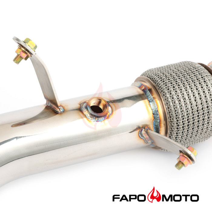 FAPO 3.5  Turbo Catless Downpipe For N55 535i 640 740Li F01 F07 F10 F11 F12 F13