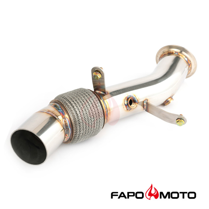 FAPO 3.5  Turbo Catless Downpipe For N55 535i 640 740Li F01 F07 F10 F11 F12 F13