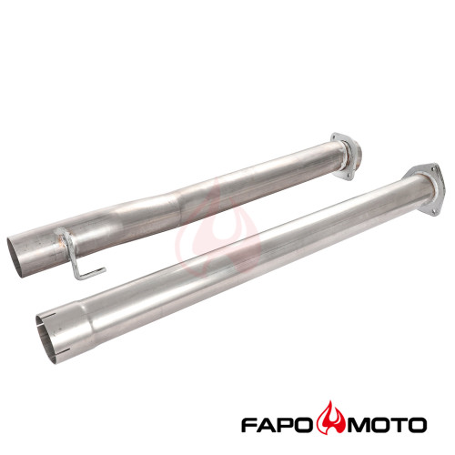FAPO Muffler Delete Pipe Kit for 11-17 Ford F250 F350 Super Duty 6.7L Diesel 4in 409SS