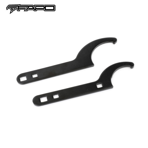 FAPO Pair of Universal Coilover Adjustable Tool Spanner Wrench Black