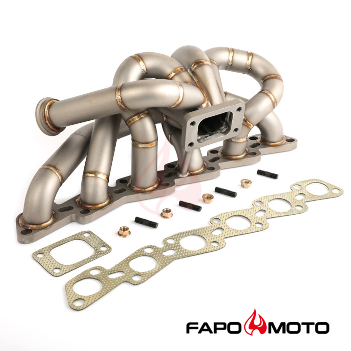 FAPO Equal Length T3 Turbo Manifold for RB20DET RB25DET Skyline R31 R32 R33 R34 GTS GTR 44mm WG Top Mount