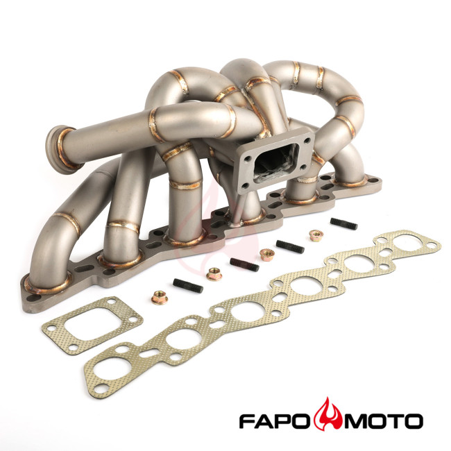 FAPO Equal Length T3 Turbo Manifold for RB20DET RB25DET Skyline R31 R32 R33 R34 GTS GTR 44mm WG Top Mount