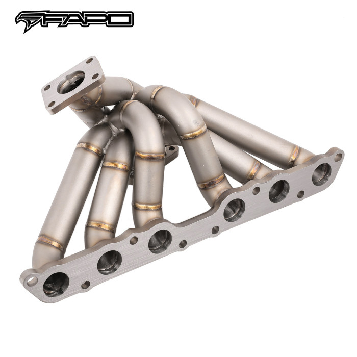FAPO Single Turbo Manifold for Toyota Supra JZA80 Mk4 Lexus GS300 SC300 IS300 2JZGE T4