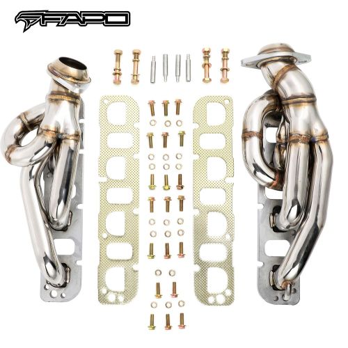 FE696410 Shorty Headers Exhaust Manifold for 2009-2017 Dodge Ram 1500 Hemi V8 5.7L 345 2WD 4WD