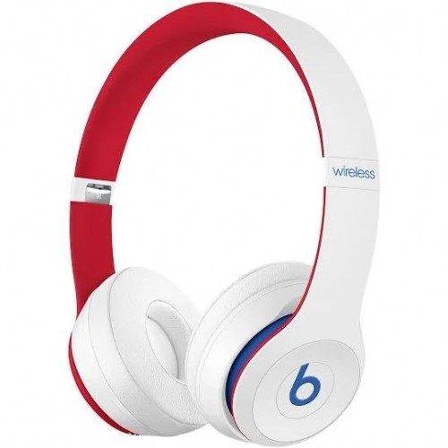 Solo3 Wireless On-Ear Headphones - White red blue