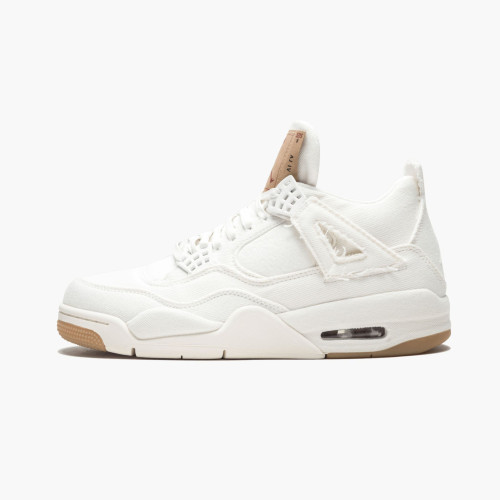 Levi's x Air Jordan 4 Retro 'White Denim'