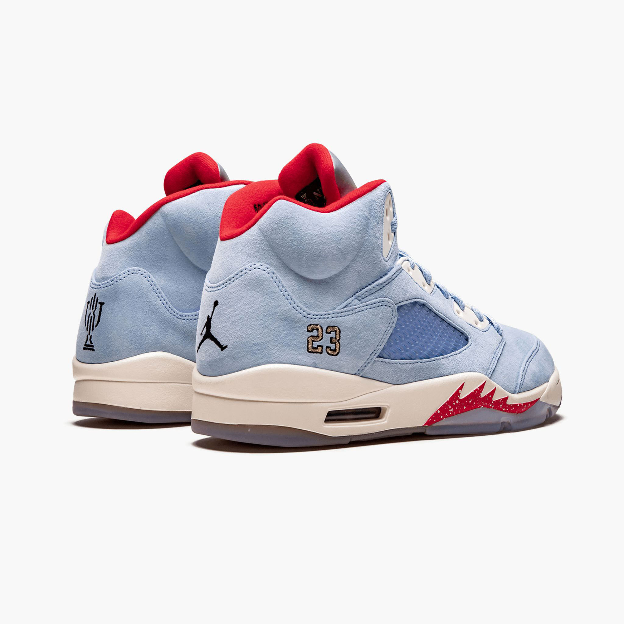 jordan retro 5 trophy room ice blue