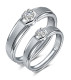 14K gold plated/Rhodium plate sterling silver Cubic Zirconia Band rings