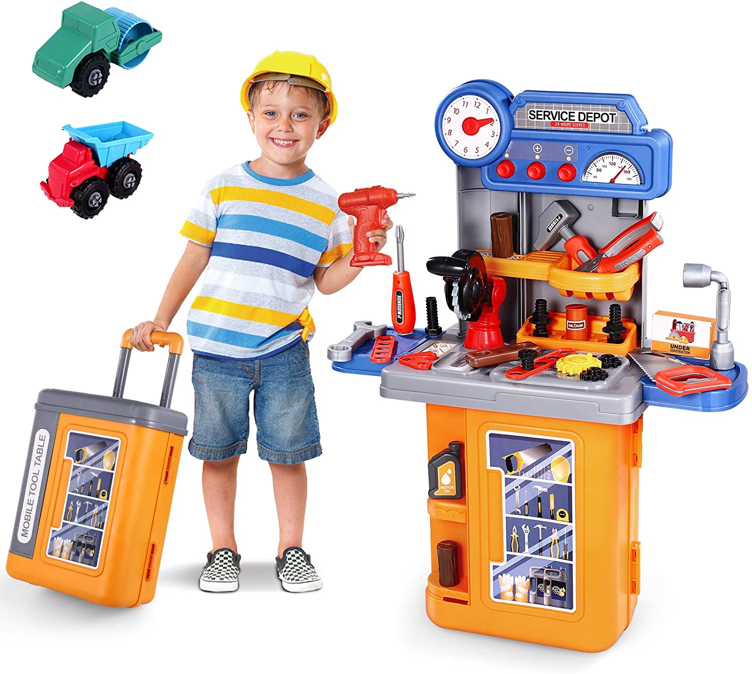 Tool table toy top