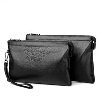 Men's soft leather business men's handbags leisure trend large capacity handbags