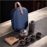 Top Sale Tea Set Yixing Teapot Handmade Tea Pot Cup Set 400ml Zisha Ceramic Chinese Tea Ceremony Gift BONUS 4 CUPS 50ml