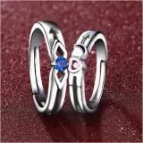 Cupid a pair of ruby opening rings men's fashion trend Korean version