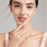 A kiss forever trace necklace for women fashion clavicle chain