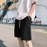 The new summer retro men's simple plain shorts