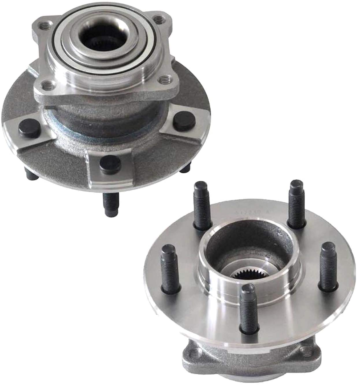 A-Premium Wheel Hub and Bearing Assembly Compatible with Chevrolet Equinox 2005-2006 Pontiac 2006 Saturn Vue 2002-2007 Rear Left and Right 2-PC Set 