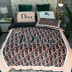 $100 A-304 Material:cotton  Four-piece set  size:1pc Duvet cover(200x230cm) +1pc bedsheet(240x250cm)+2pcs pillow case(45x74cm)