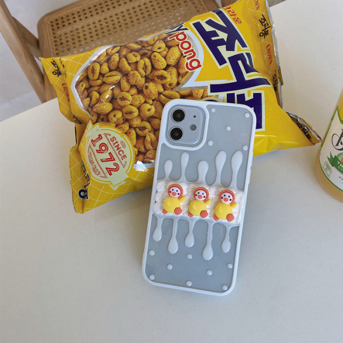 奶油膠趣味手機殼 iPhone全適配，超可愛！ 任選2個 附贈行動電源