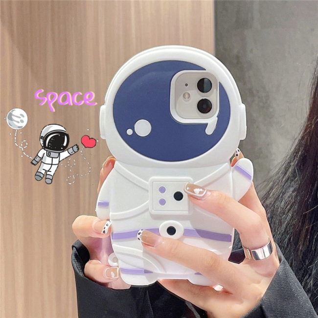 【太空人手機殼】可愛太空人 全包太空人矽膠 iPhone手機殼