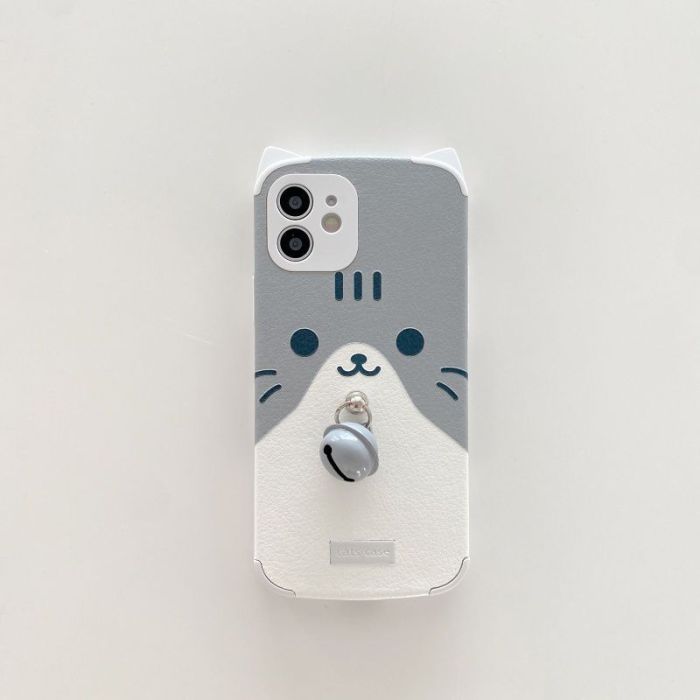  【貓咪鈴鐺防摔殼】卡通貓咪鈴鐺iPhone系列手機殼，超可愛！ 