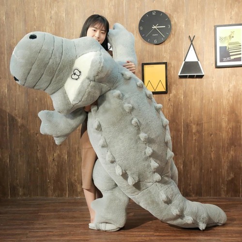 鱷魚毛絨玩具超大公仔可愛玩偶睡覺抱枕長條枕巨型娃娃