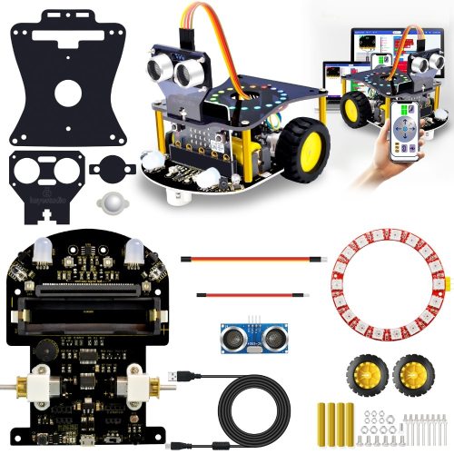 Weegeeks Mini Smart Micro Bit Robot Car V2.0 for Micro:bit Robot