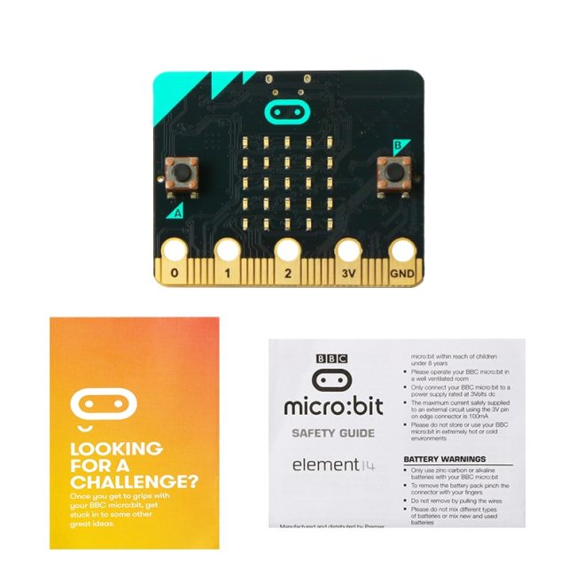 Board for Micro:bit BBC with Motion Detection, Compass, Programmable LED Display and Bluetooth for Kids Beginners