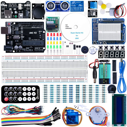 UNO Project Super Starter Kit with Tutorial and UNO R3 Compatible with Arduino IDE