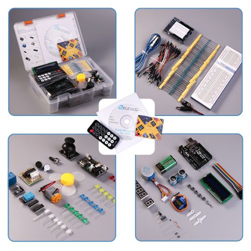 UNO Project Super Starter Kit with Tutorial and UNO R3 Compatible with Arduino IDE