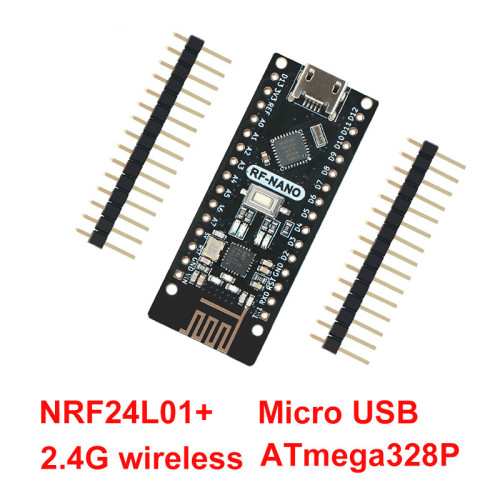 Nano V3.0 with NRF24l01+,Micro USB,ATmega328P,2.4G wireless For Arduino QFN32 5V CH340 USB Driver Nano Board With The Bootloader