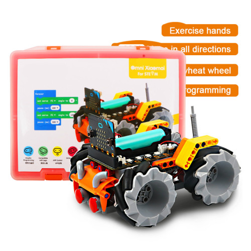 Smart Robot Car Kit  Xiaomai for Micro:bit Robotics Educational kit,Support Makecode Programming,APP and Infrared Remote Control