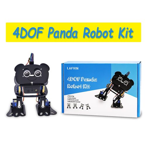 DIY 4-DOF Panda Robot Kit Programmable Dancing Robot Kit For Arduino Nano Electronic Toy/Support Android APP Control