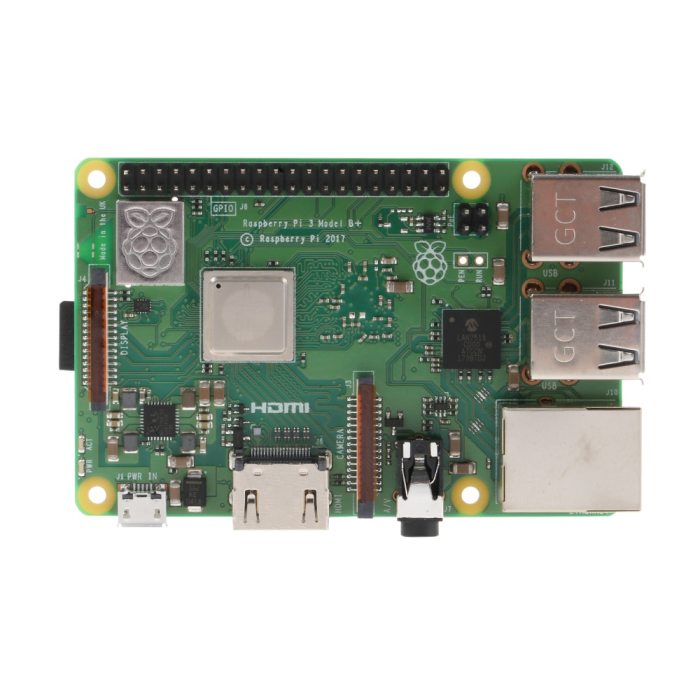 Raspberry Pi 3 Model B+ (plus) Built-in Broadcom 1.4GHz quad-core 64 bit processor Wifi Bluetooth and USB Port