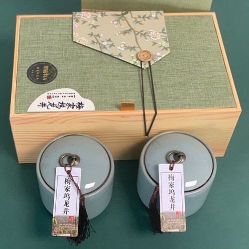 West Lake Longjing Tea Mingqian 100g Gift Box Green Tea Gift Meijiawu