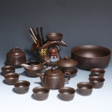 Zisha Kungfu Tea Set Home Japanese Simple Teapot Tea Cup Tea Sea Tea Leaking Tea Ceremony