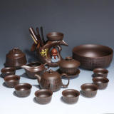 Zisha Kungfu Tea Set Home Japanese Simple Teapot Tea Cup Tea Sea Tea Leaking Tea Ceremony