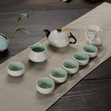 Tea set Ding kiln snowflake celadon teapot business gifts