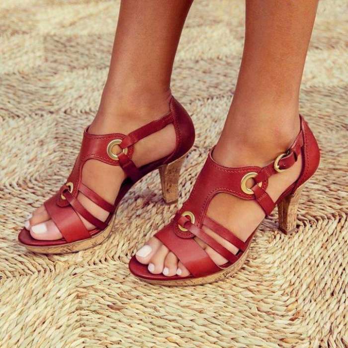 New Elegant Pumps Vintage Women Sandals