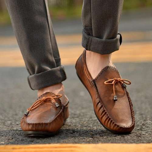 Men's Vintage Classic Moc ToeSoft Slip On CasuaL Loafers