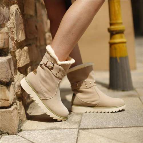 Warm Fur Lining Snow Boots For Women