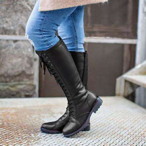 Closed Toe Vintage Winter Boots