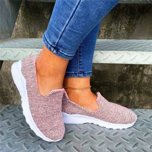 Canvas Flat Sneakers
