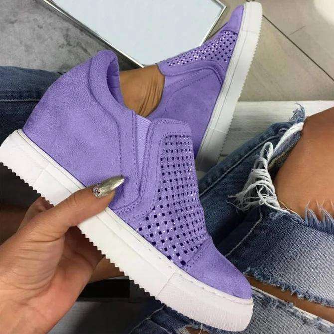 Women's Hollow Suede Boots