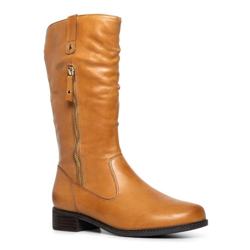 Women's  Features Leather Heel Boots
