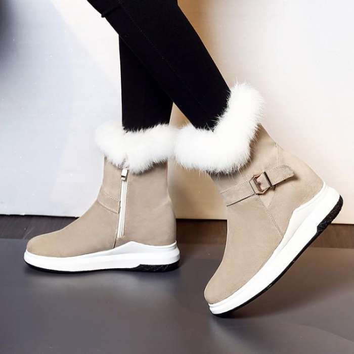 Women Fur Winter Snow Boots