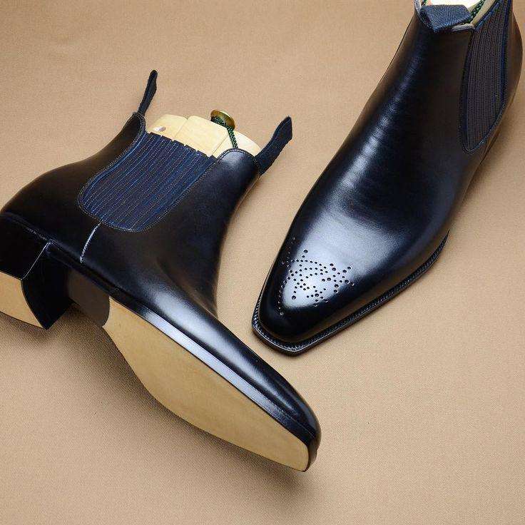 tuxedo chelsea boots