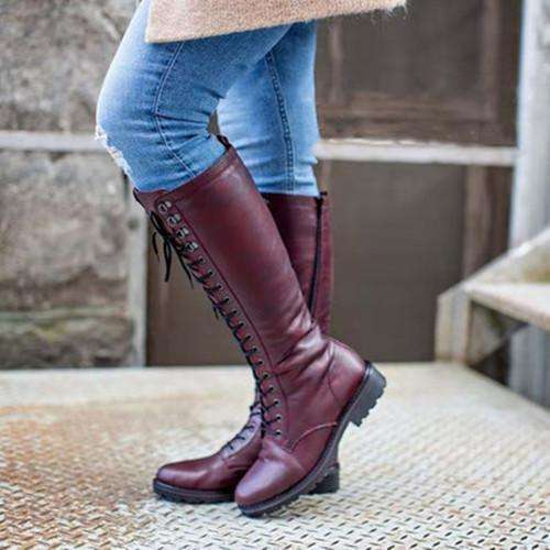 Closed Toe Vintage Winter Boots