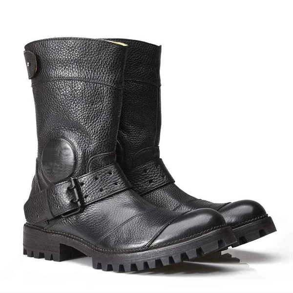 Men's Stylish Motorcycle High-top Ankle Protection Boots